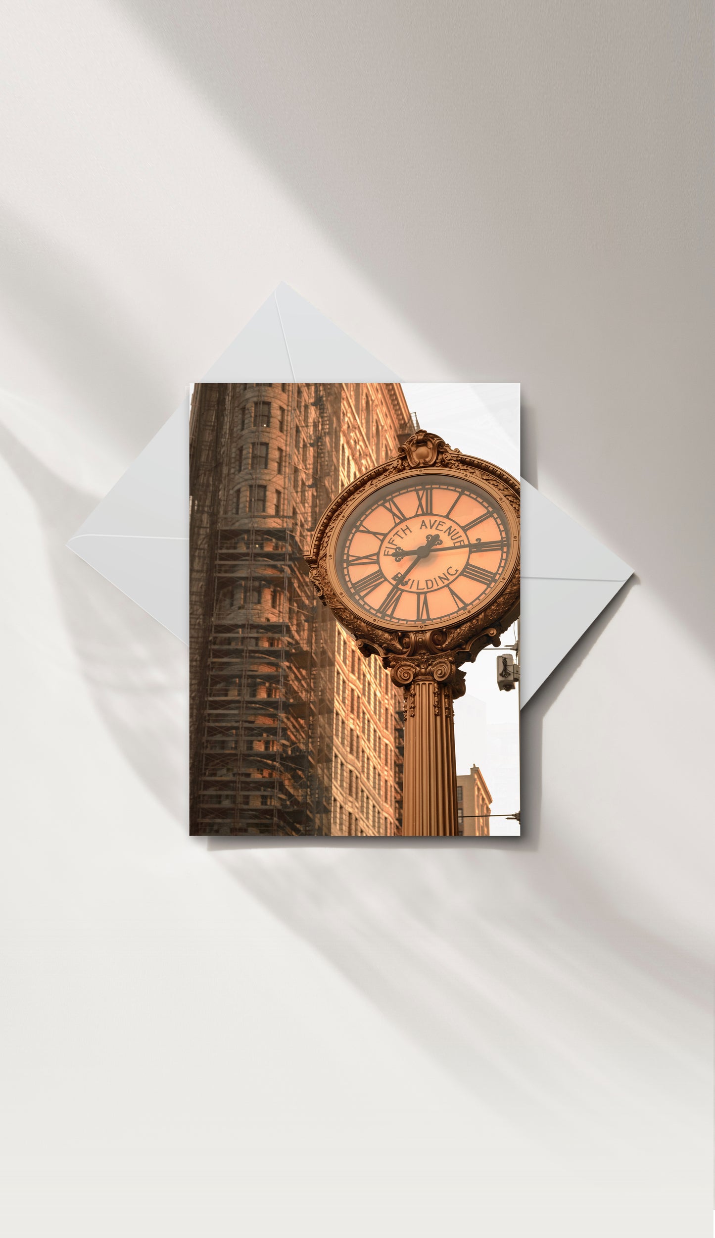 NYC GREETING CARD SET | FLATIRON CLOCK